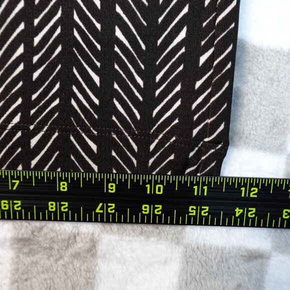 Chico's fluid travelers pants 2 striped zig zag print choc chip white 18 - Picture 12 of 14